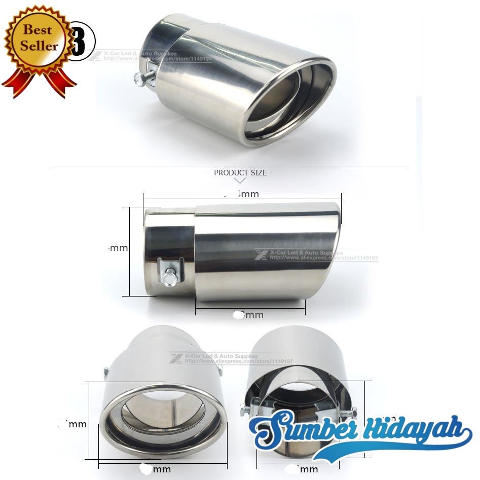 pipa Ujung Pipa Knalpot Mobil Racing