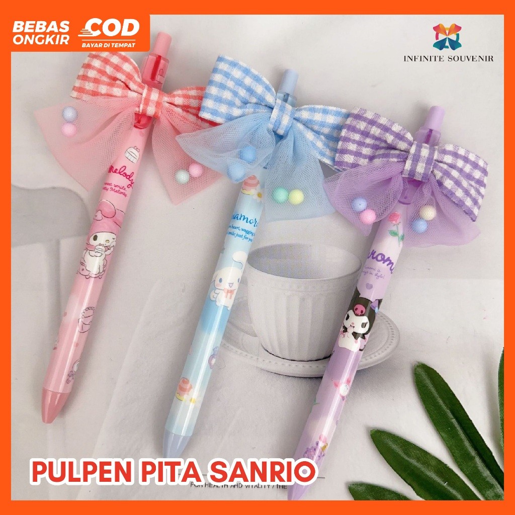 

HARGA 1 SET 5 PCS / PULPEN PITA SANRIO JOYTOP