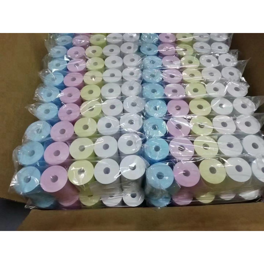 

Thermal Print Paper 57mm Label Sticker Self-adhesive Colorful Paper Mini Printer Printing Replacement Accessories Parts X1 X2 X3