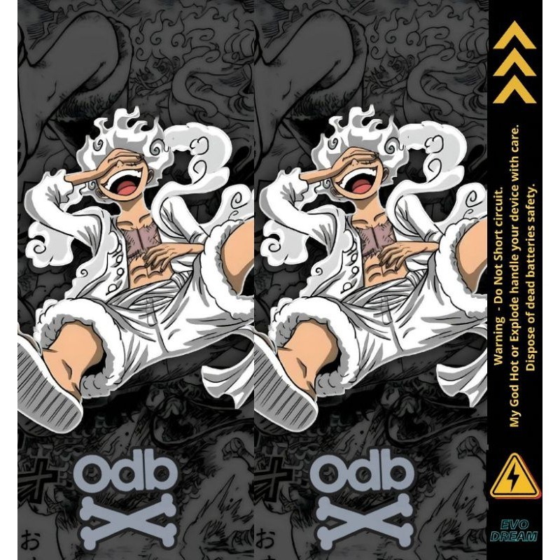 

Stiker Skin Wrap Baterai 18650 Original Motif Odb One piece series Anti Gores Hiasan