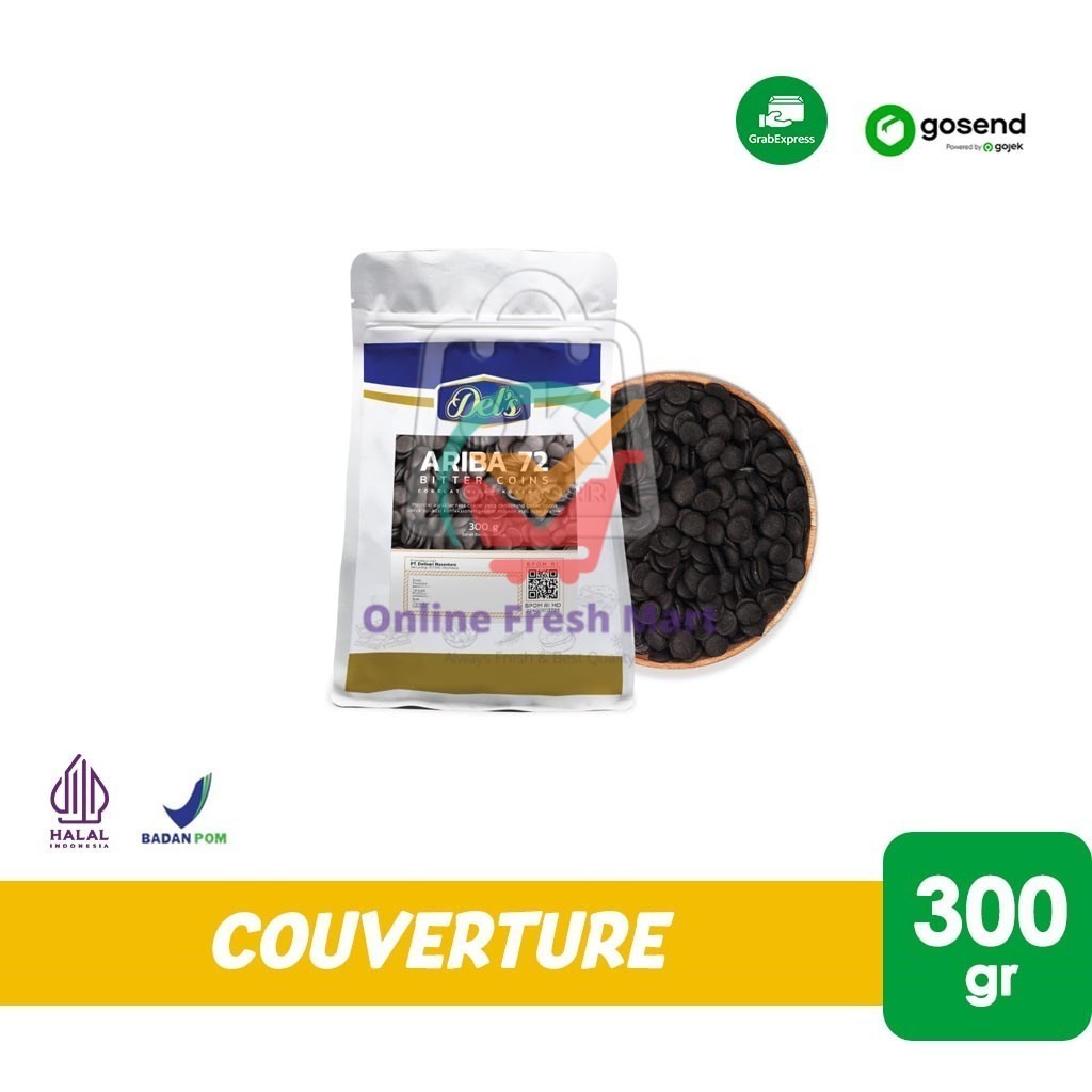 

Coklat Kovertur Koin Ariba Couverture Dark Chocolate 72% Coin 300gr (KHUSUS INSTANT) - Online Fresh Mart Denpasar
