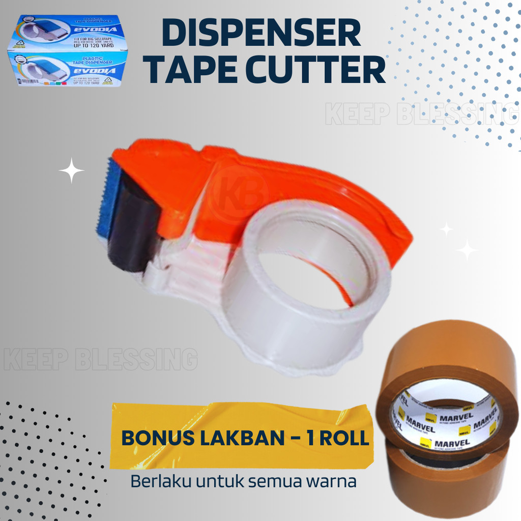 

(Free Lakban 1 Roll) Mesin Lakban 2 inch / Tape Dispenser Cutter / Tempat Lakban / Dispenser Tape / Cod / Duta Gemilang