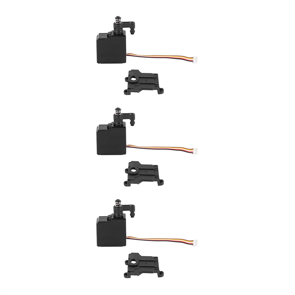 3X 5 Wires Servo for Xinlehong 9130 9135 9136 9137 9138 1/16 RC Car Spare Parts Accessories