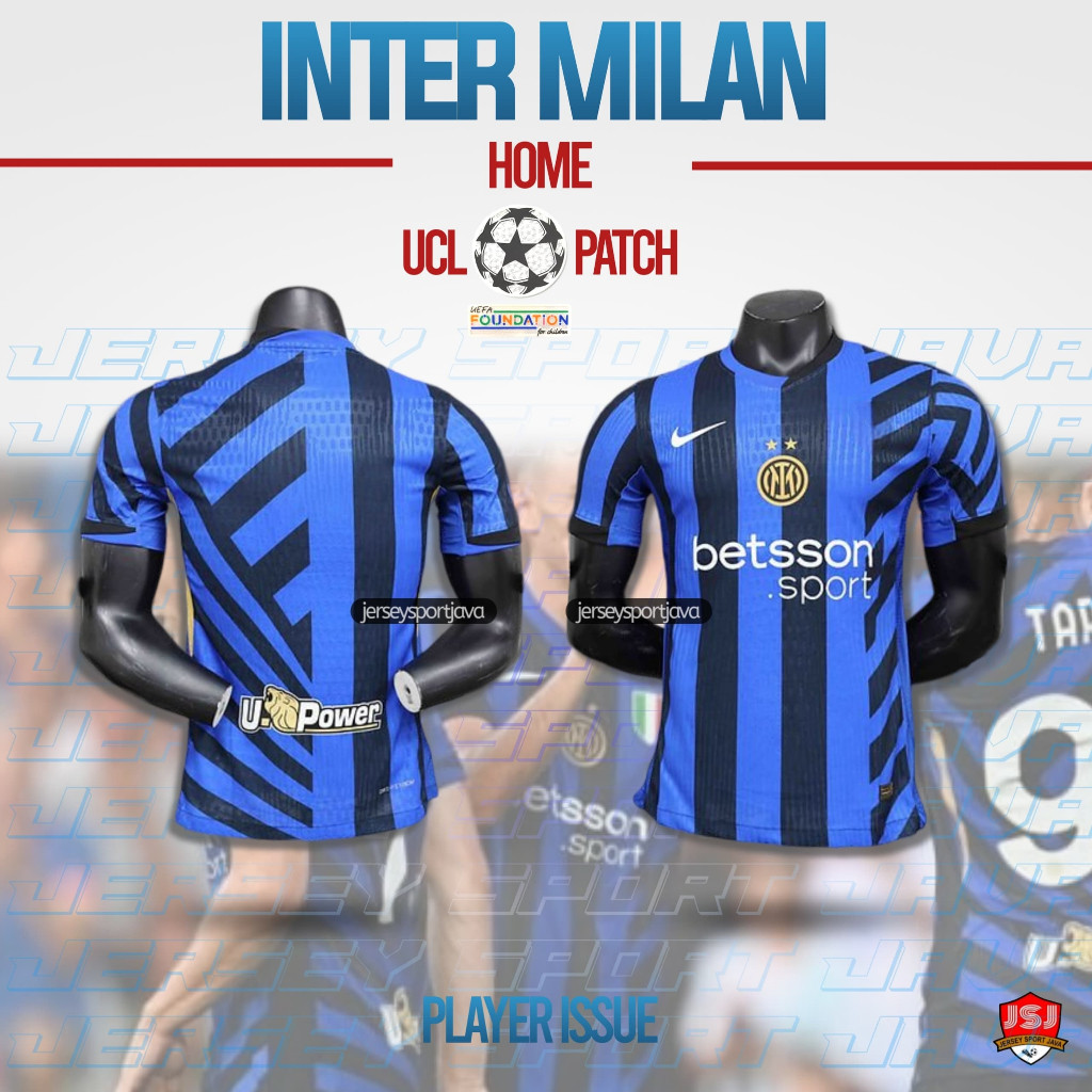 ( READY STOK ) JERSEY PLAYER ISSUE INTER MILAN HOME 2024 2025 JERSEY PLAYER ISSUE PI AUTHENTIC VERSI