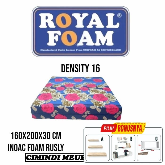 kasur busa royal foam 160x200x30 cm garansi 5 tahun