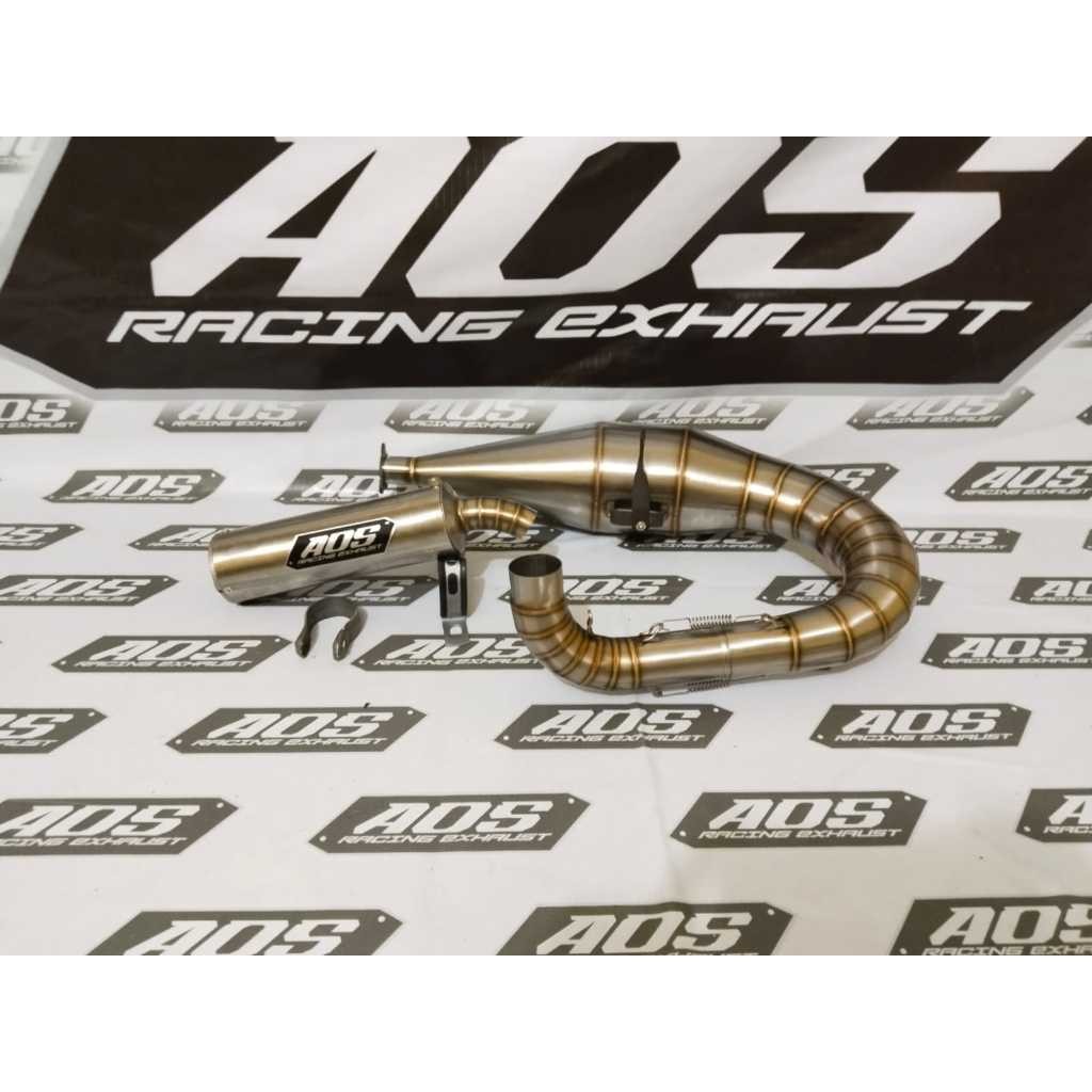 knalpot vespa racing kiri buang kanan stenlis