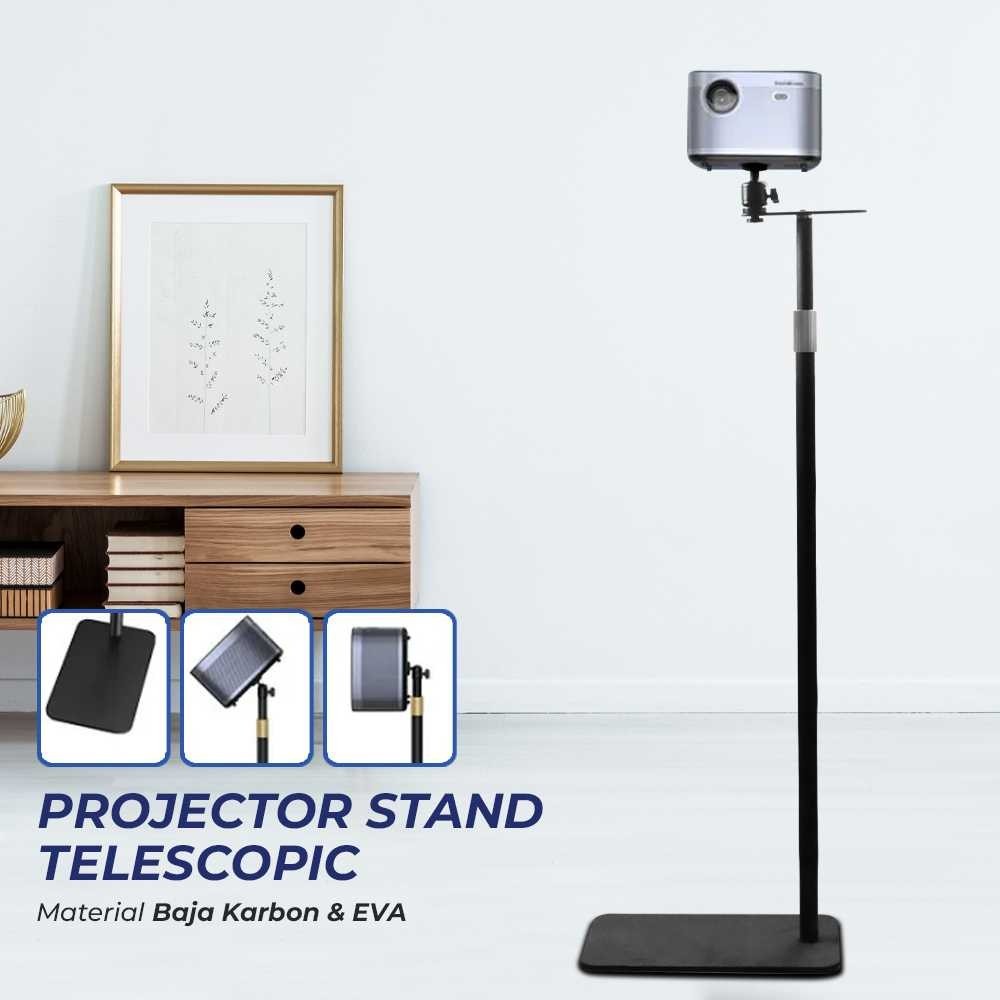 SH Proyektor Stand Telescopic Adjustable 360 Rotation Multi Angle - SH-04 [ I K F Store ]