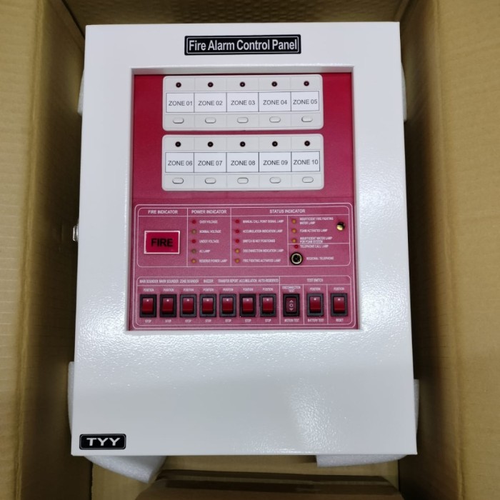 MASTER CONTROL FIRE ALARM TYY MCFA 10ZONE