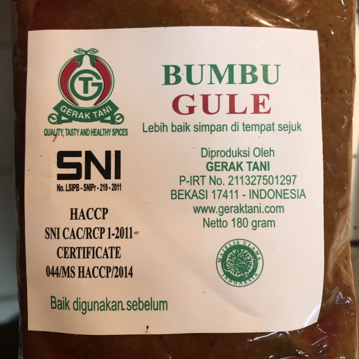 

✨TERLARIS -Bumbu Gerak Tani Gule 180gr