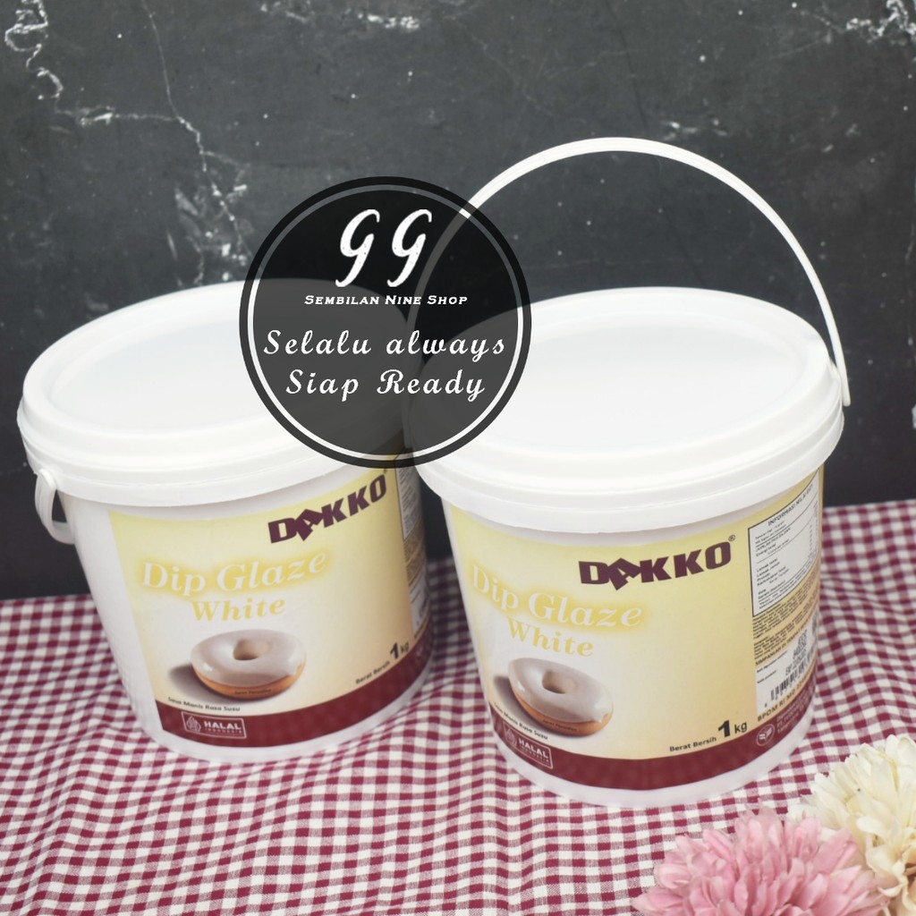 

DAKKO Dip GLAZE WHITE 1 Kg GLAZING SAUS PUTIH