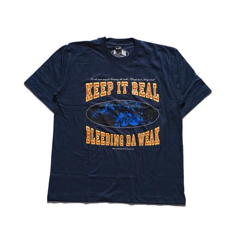 Yang baru ORIGINAL tshirt KEEP IT REAL - Bleeding da weak (navy)