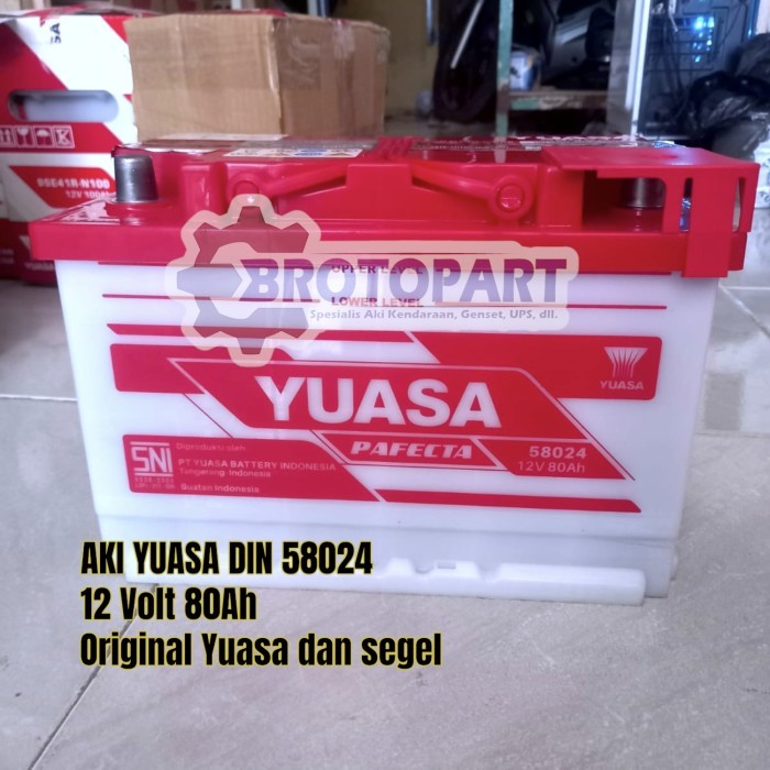 Aki Accu Mobi Yuasa DIN-58024 80Ah BMW Series 5 & 7, Series X, 645Ci