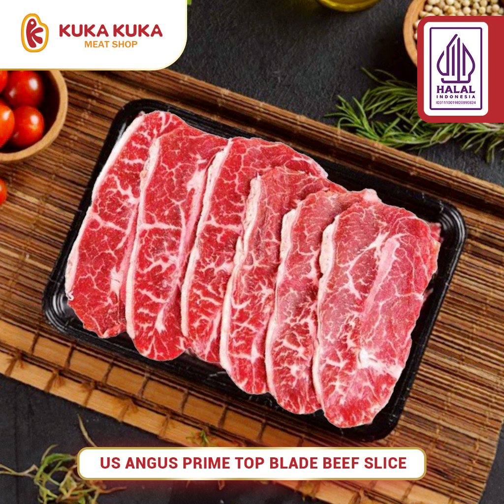 

US Angus Prime Top Blade Beef Slice - 250gram