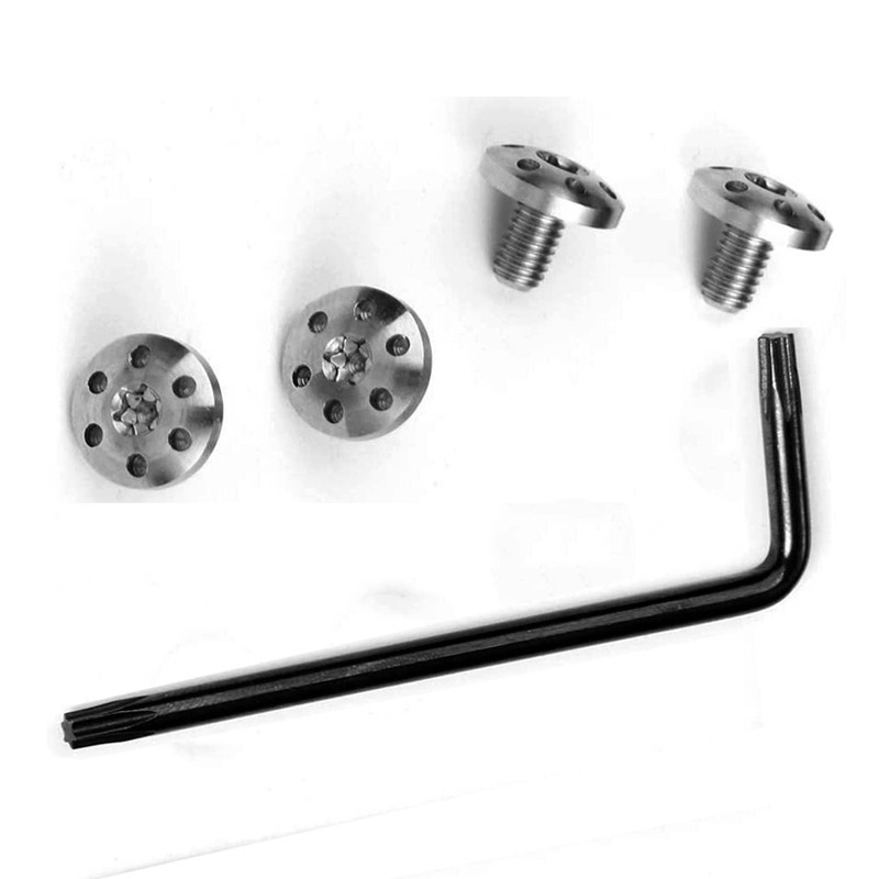 4pcs  C Stainless Steel Heavy Duty Handle Grips Screws With T8 Torx Key Kit For Beretta 92FS M9 Repa