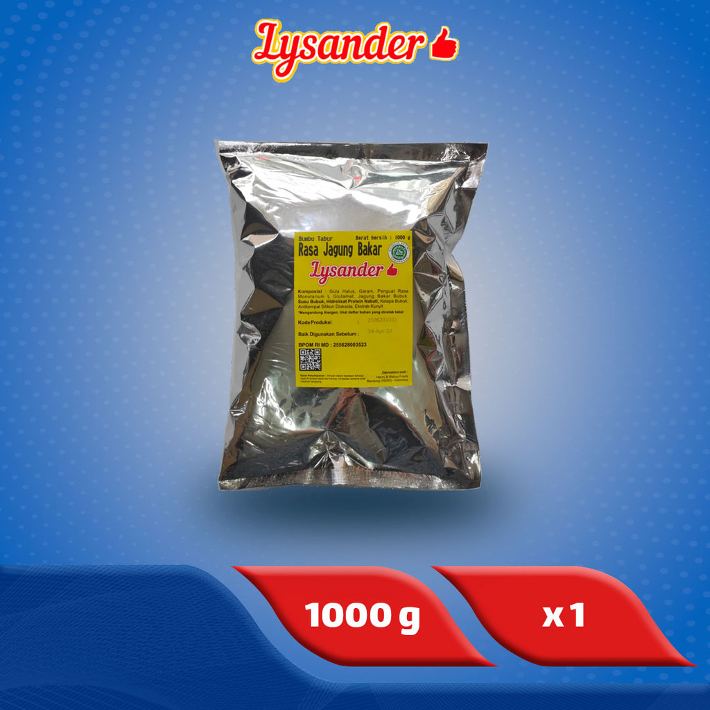 

Lysander Bumbu Tabur Jagung Bakar 1 kg