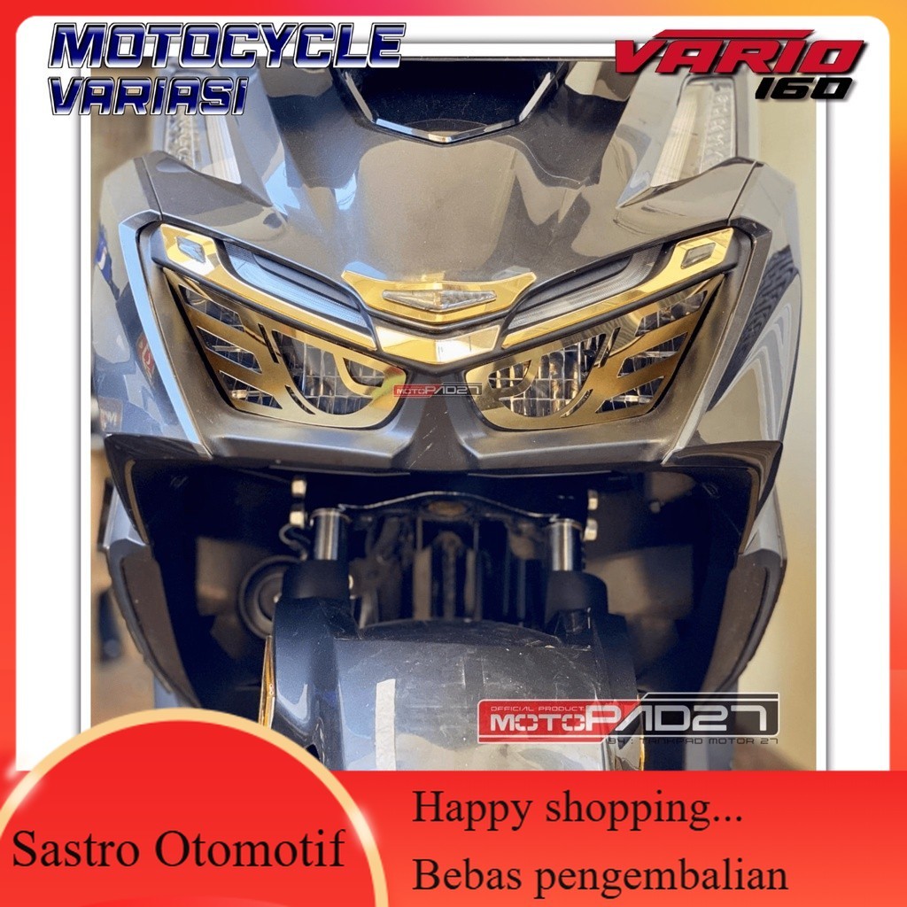 Garnish Lampu Depan motor Vario 160 Garnis Headlamp Cover Lampu Depan Vario 160