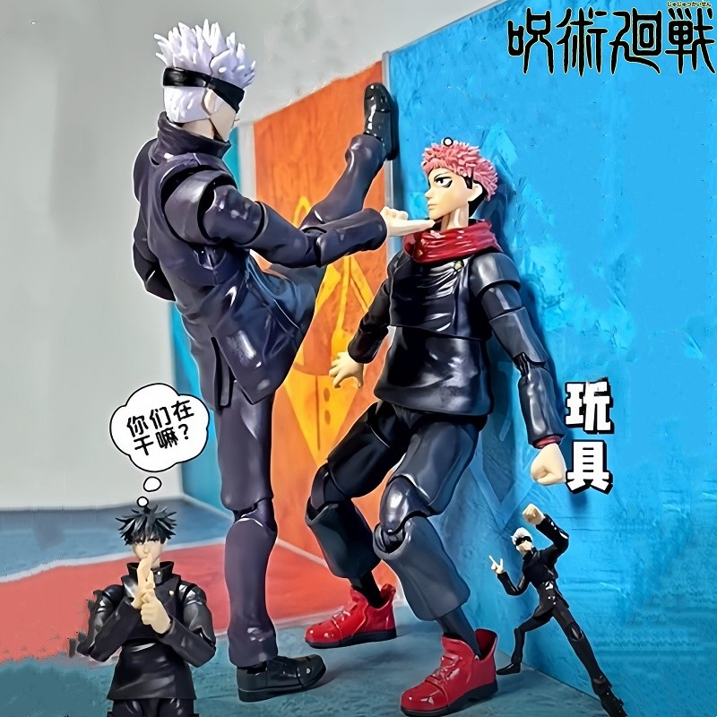Jujutsu Kaisen Shf 15cm Pvc Satoru Gojo Itadori Yuji Fushiguro Megumi Action Anime Figure Collectibl