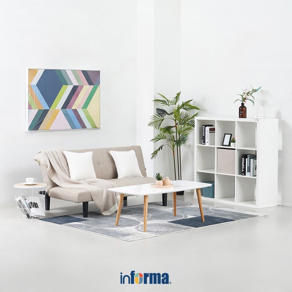 Informa Daphnie Oakland Sofa Bed Fabric - Cokelat Tempat Duduk Multifungsi Sofa Tidur 2In1 Kursi San