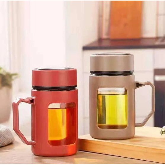 MUG JAR KACA SOUVENIR PERNIKAHAN GELAS KOPI TEH KACA TUMBLER HAMPERS MUG GELAS GAGANG