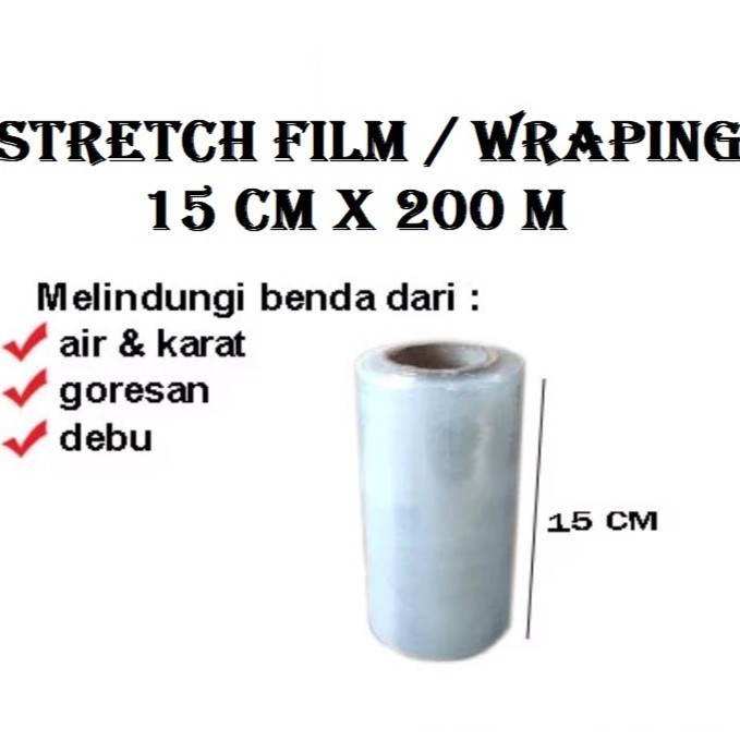 

Plastik wrapping 15cm x 300m | plastik wrapping 15cm bening | plastik wrapping hitam