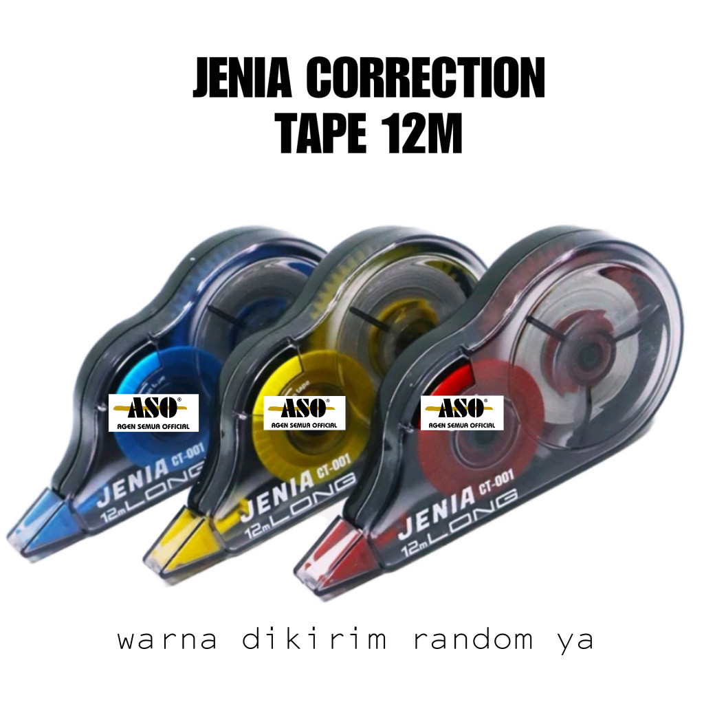 

JENIA CORRECTION TAPE 12 Meter tipe x PROMO !!!