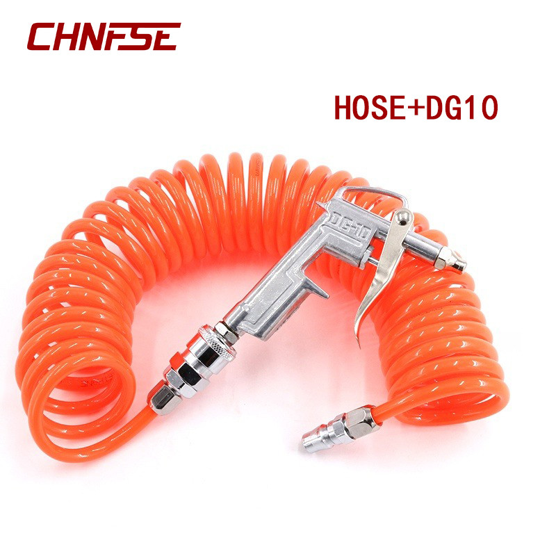 Compressor Hose 8*5mm Telescopic Hose Pu High Pressure Cleaning Spray Gun Air Duster Blow Spring Tub