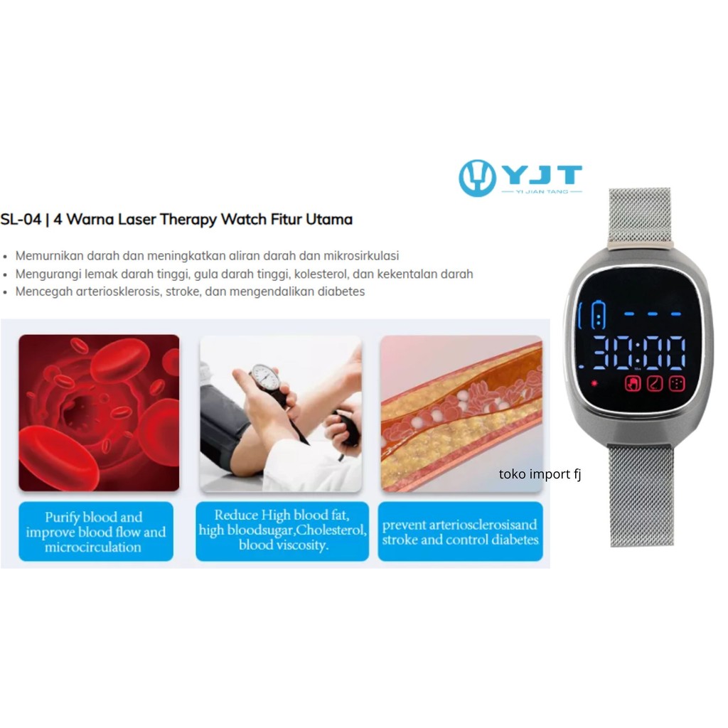 JAM TERAPI LASER KESEHATAN SL-04 13 TITIK SEMICONDUCTOR THERAPY SL04