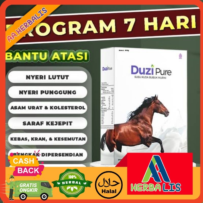 

DUZI PURE Susu Kuda Ampuh Atasi Masalah Sendi Tulang Pernafasan Asam Urat Kolestrol Kebas Kesemutan Cegah stroke