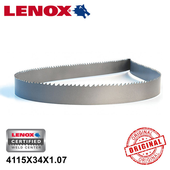 Bandsaw QXP 4115X34X1.07 LENOX Pisau Bi-Metal Blade Besi Bendsaw 4115 mm X 34 mm X 1.07 mm Gergaji B