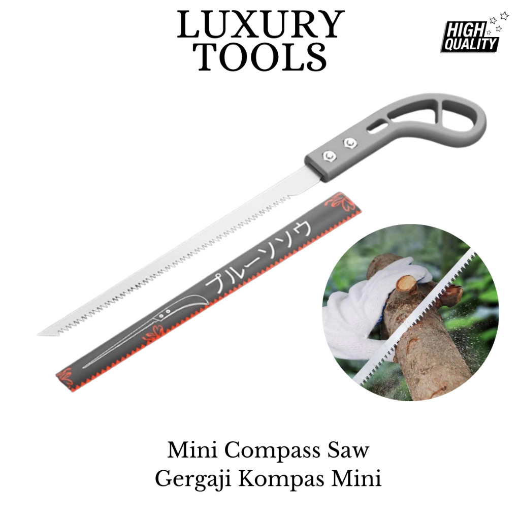MURAH Gergaji Kayu Mini Portable 9 inch / Gergaji Potong Bonsai Ranting / Gergaji Tangan Mini