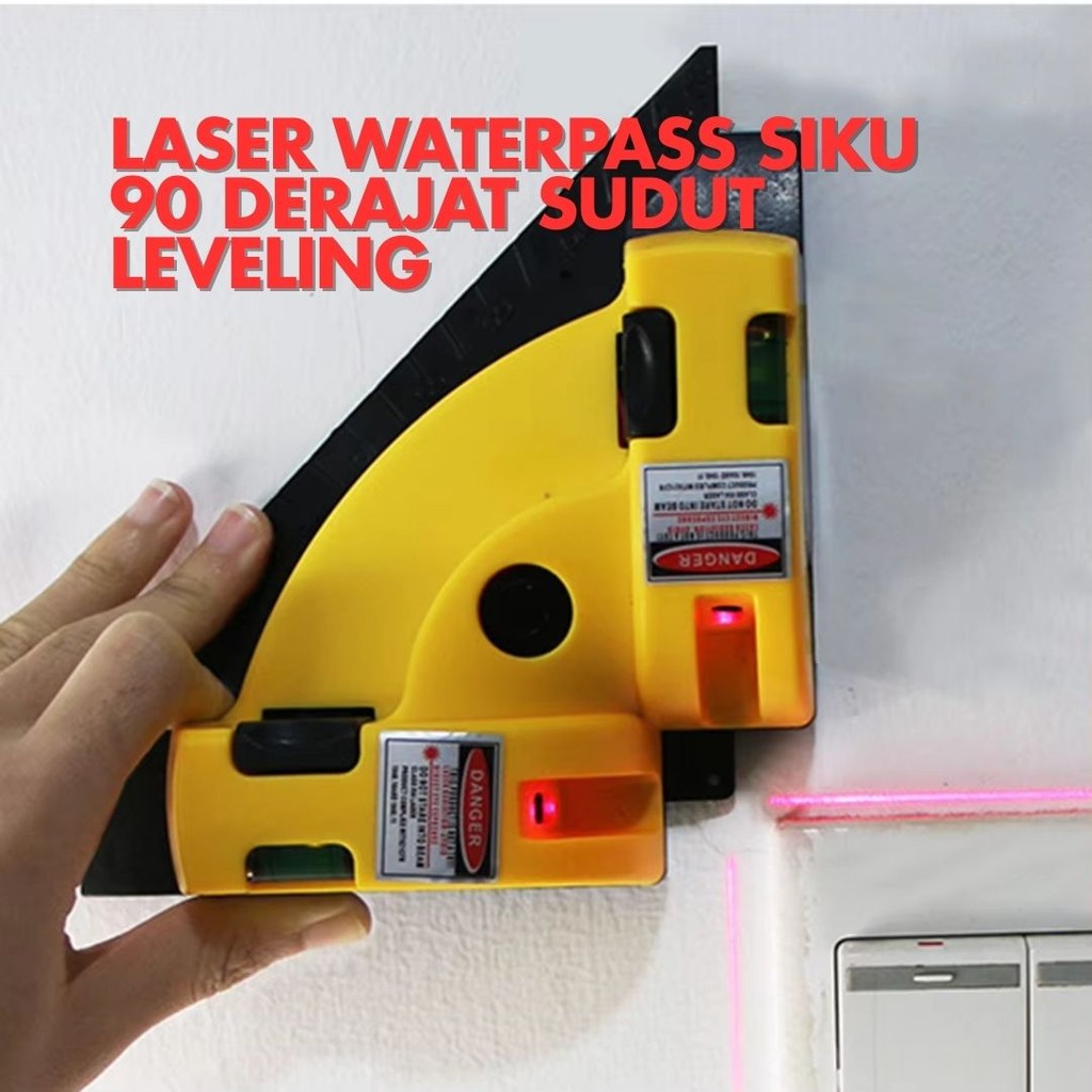 

Waterpass Siku 90 Derajat Sudut Leveling Laser Merah Water Pass Square Line Alat Ukur Kelurusan