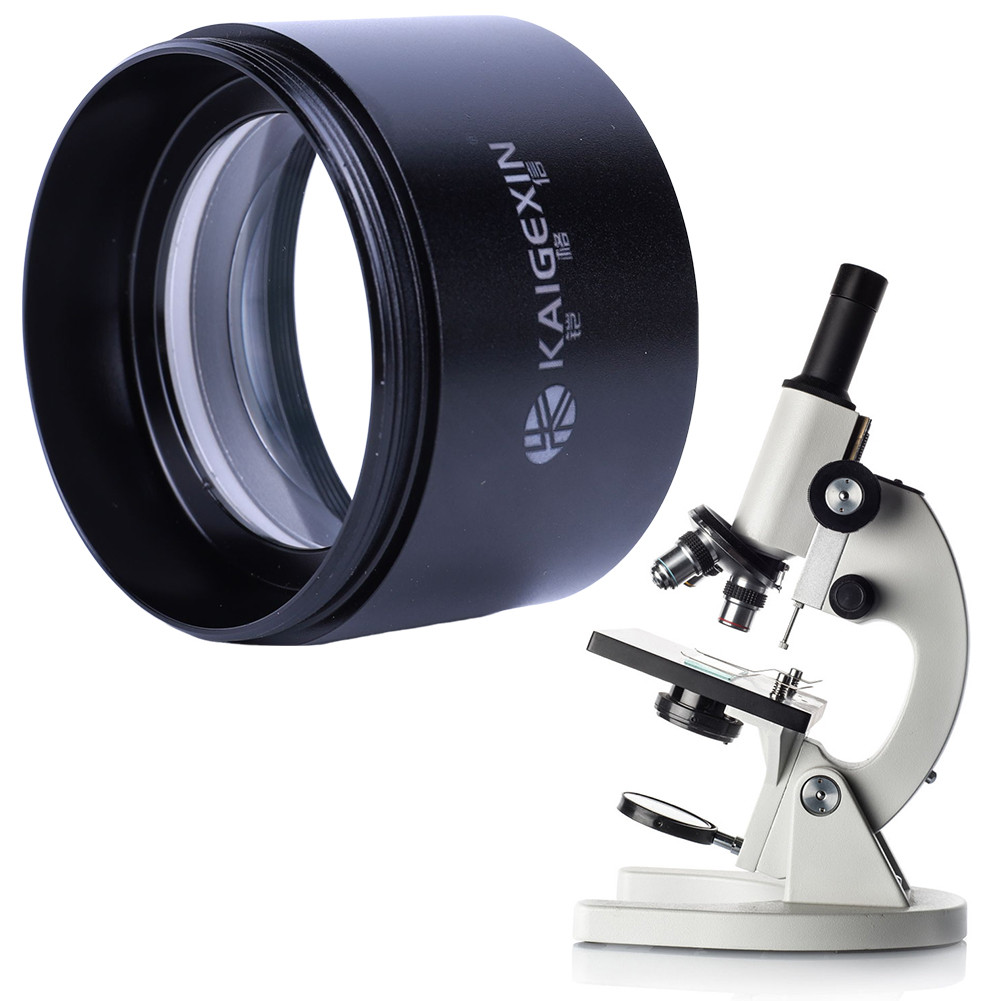 0.5X 0.7X Microscope Camera Lens Auxiliary Barlow Objective Lens for Zoom Stereo Binocular Trinocula