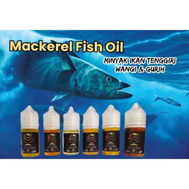 Minyak Murni Ikan Salmon, Kepiting Rajungan, Tenggiri, Udang, Tuna dan Hati Hiu