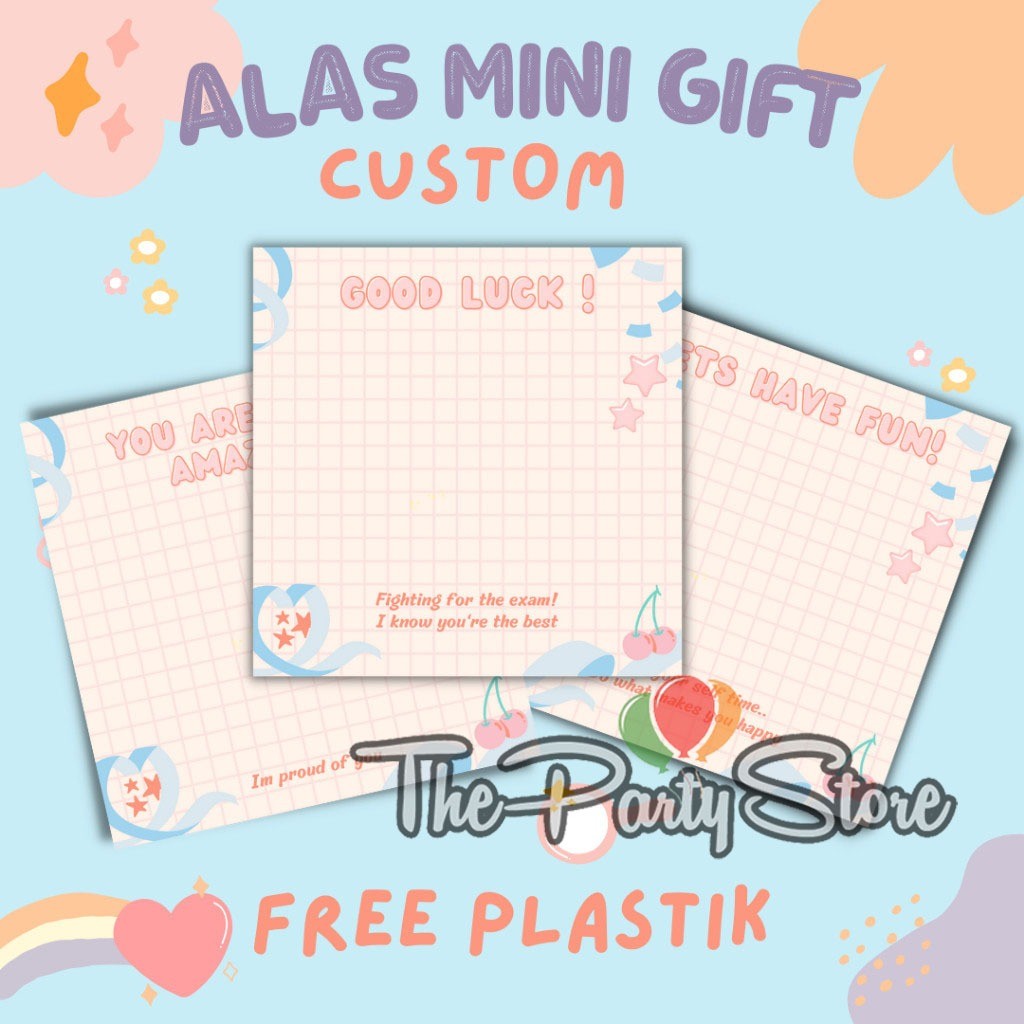 

Alas Kertas Gift Snack Mini | Bisa Custom Teks