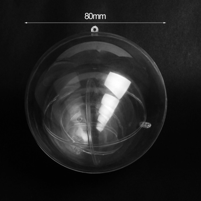 

Bola Transparan Bahan Plastik Dapat Dibuka Untuk Dekorasi Natal