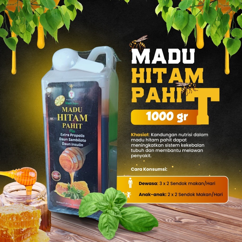 

Madu Hitam Pahit T kemasan 1kg Panjang