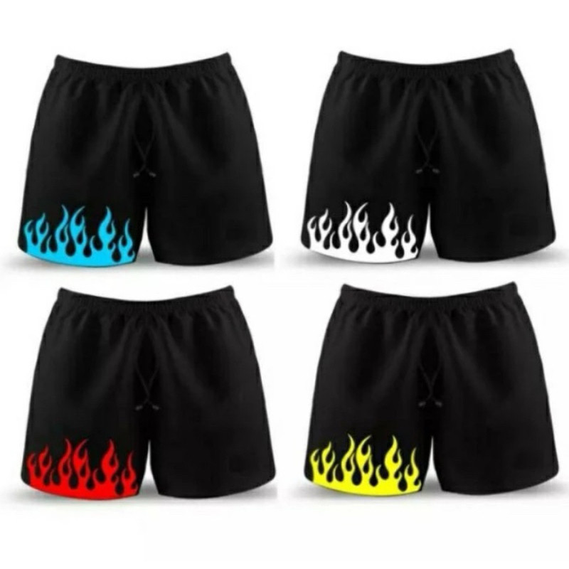 celana boxer pria/celana pendek pria/boxer api - Api Putih, Fit L to XL