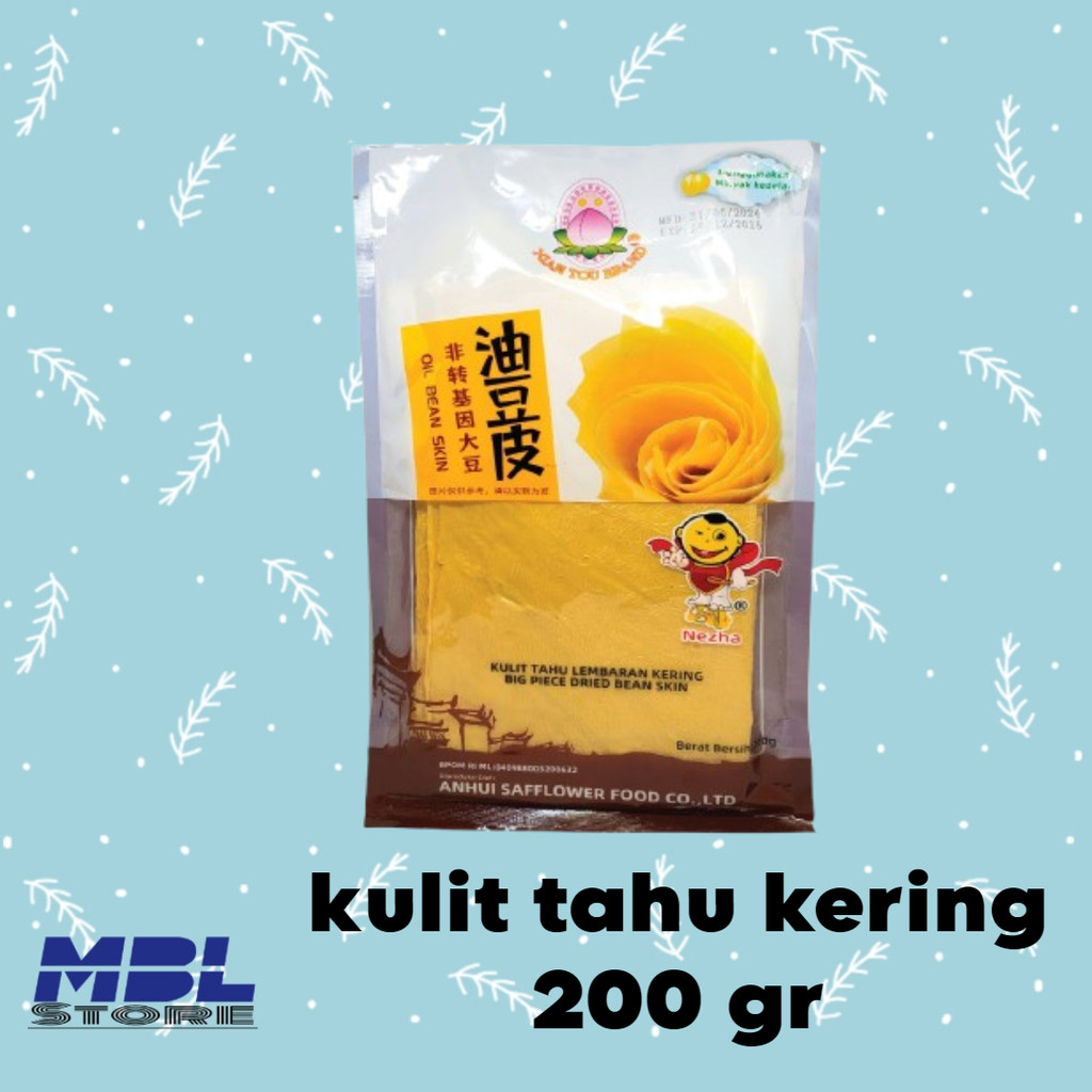 

Big piece dried bean skin kulit tahu lembaran kering 200 gr
