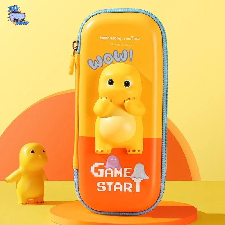 

tempat pencil Nailong, Nailong dino kuning, pencil case nailong, nailong series, tempat pencil lucu, series sekolah