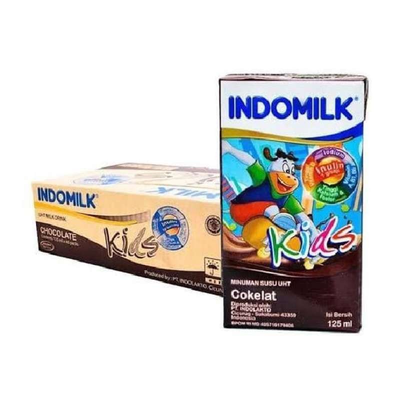 

f Susu Indomilk Kids 125 ml Susu Anak Susu Indomilk Coklat