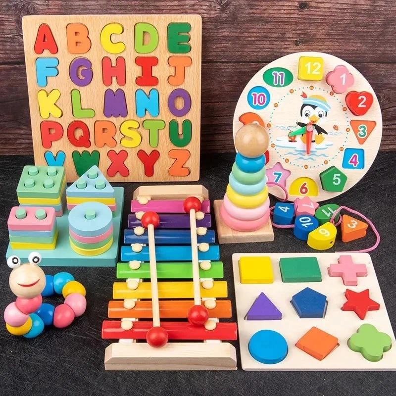 

Baby Puzzle Montessori Wooden Toys 0 6 12 Months for Children Kids Educational Toys Boy Girl Baby Learning Development Games
