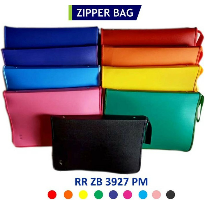 

Map Zipper Jaring RR Warna Solid