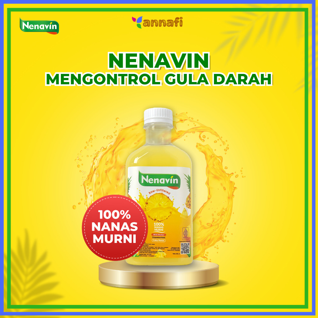 

NENAVIN - Cuka Nanas Turunkan Kadar Gula Darah dan Kencing Manis - Original Terbuat dari Nanas Asli