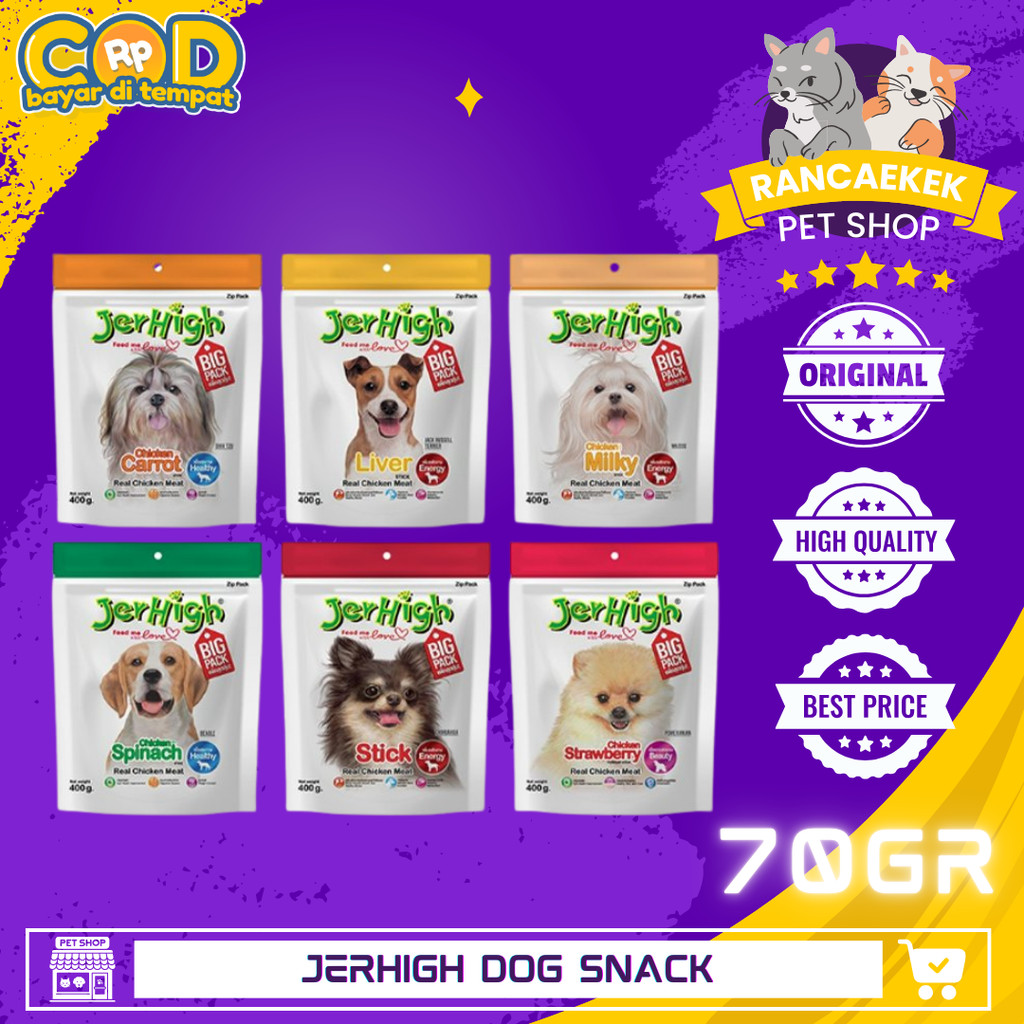JERHIGH Dog Snack / Cemilan Treats Anjing / Jerhigh Stick Snack Anjing