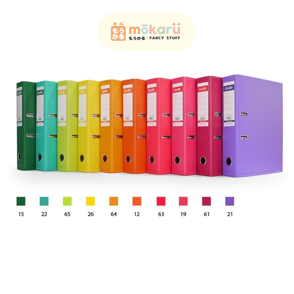 

Bantex Ordner Folio F4 70mm 1465V cm Varian Warna Murah