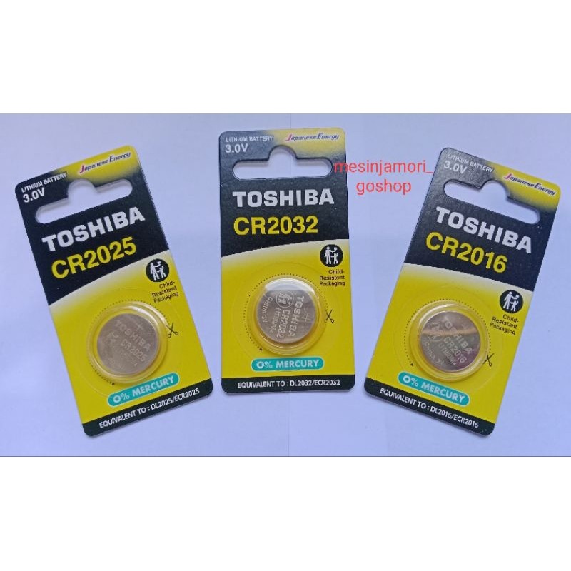 Baterai CR2016 CR 2016 CR2025 CR 2025 CR2032 CR 2032 Toshiba Original