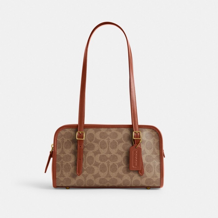 COACH ORIGINAL STORE 100% - Swing Zip In Signature Canvas