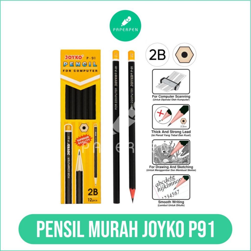 

[S_ATK] (Pak) Pensil Murah Joyko P91/Pensil Joyko