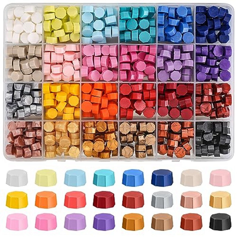 

600Pcs Metal Wax Seal Beads Sealing Wax Granules DIY Craft To Make Wax Seals Fit For Wax Seal Stamps