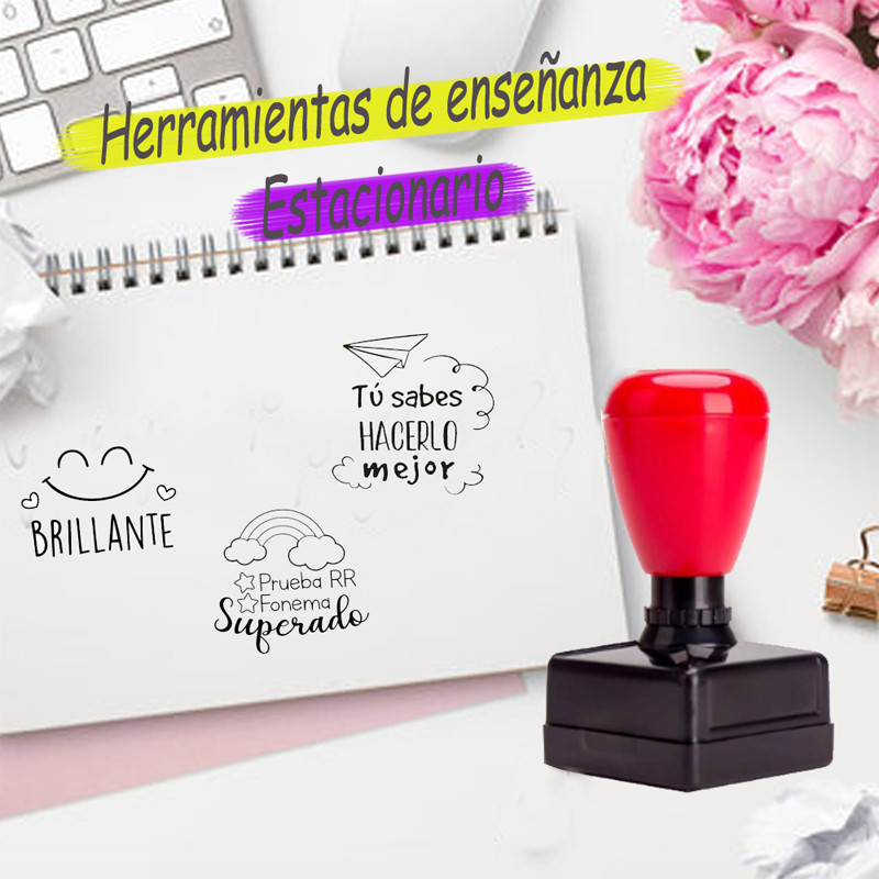 

Fast Comments Stamps Teaching Tools Encourage Seal School Student Kindergarten Motivation Spanish Teacher Gift Reward Self-ink